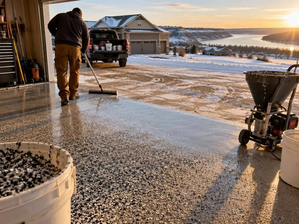 Epoxy Flake Floors in Bismarck, ND