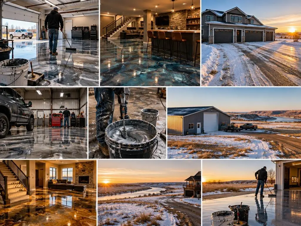 Metallic Epoxy Floors in Bismarck, ND