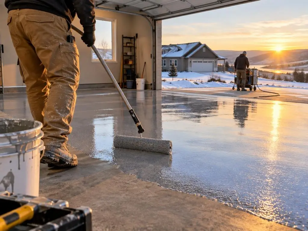 Polyaspartic Floor Coating in Bismarck, ND